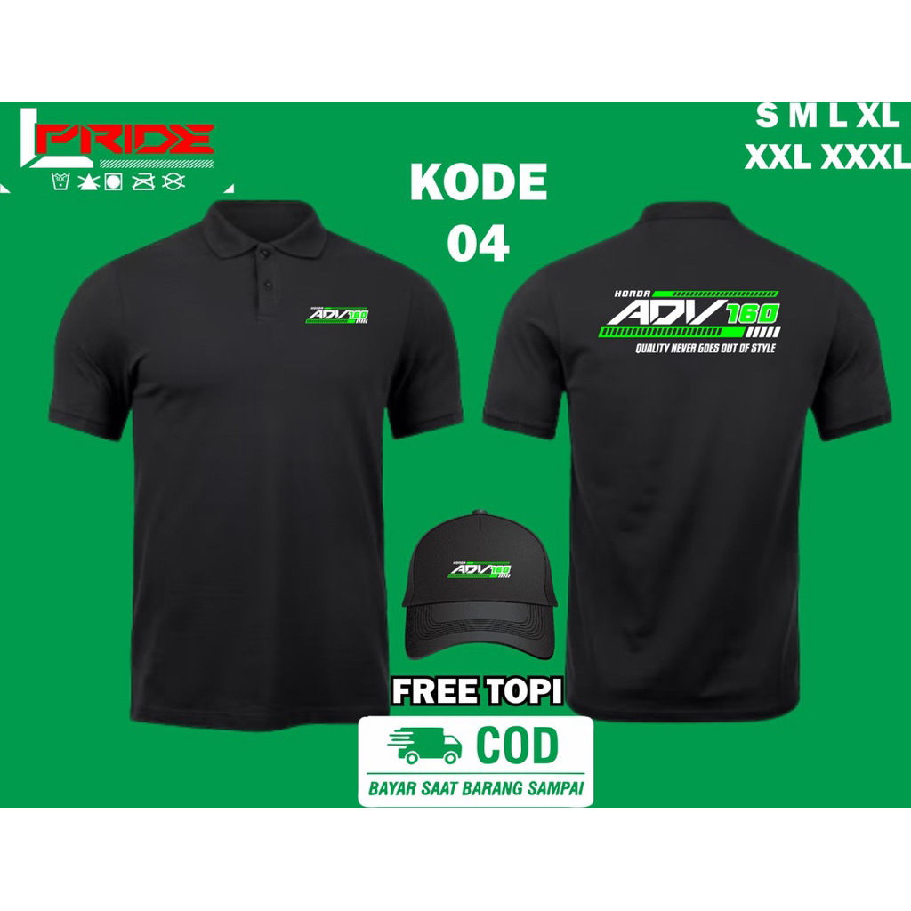 kaos honda adv gratis topi T-shirt kaos honda adv gratis topi