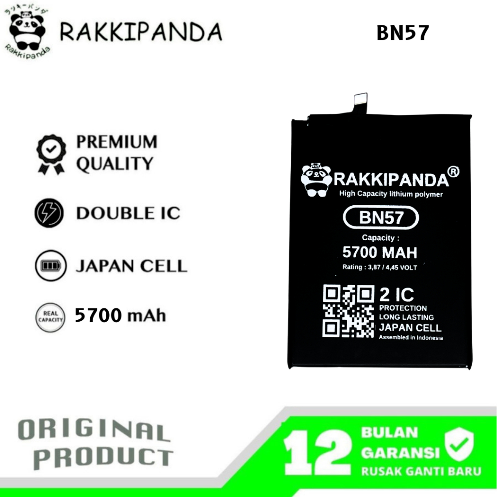 RakkiPanda - BN57 Poco X3 / Poco X3 Pro / Poco X3 NFC Batre Batrai Baterai