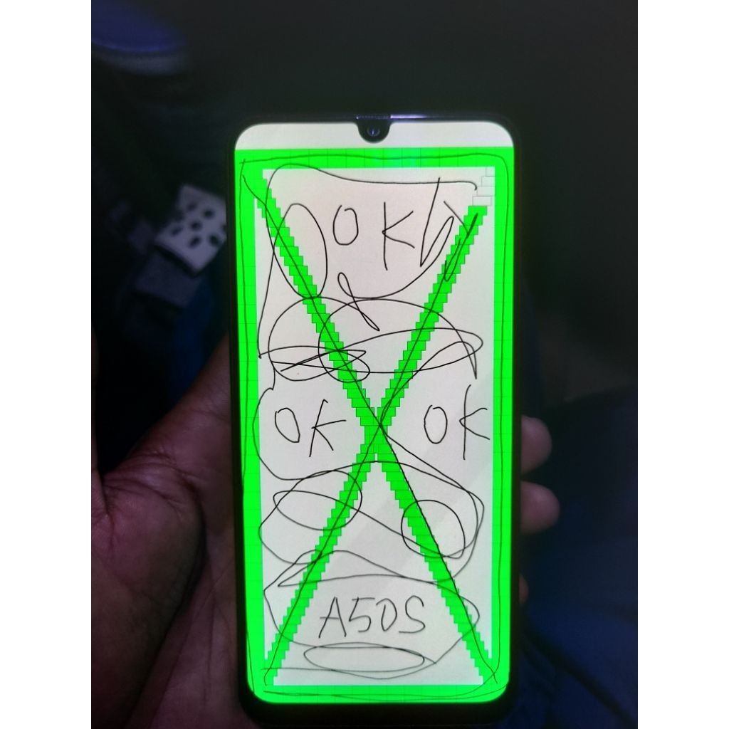 lcd samsung a50s original+tulang