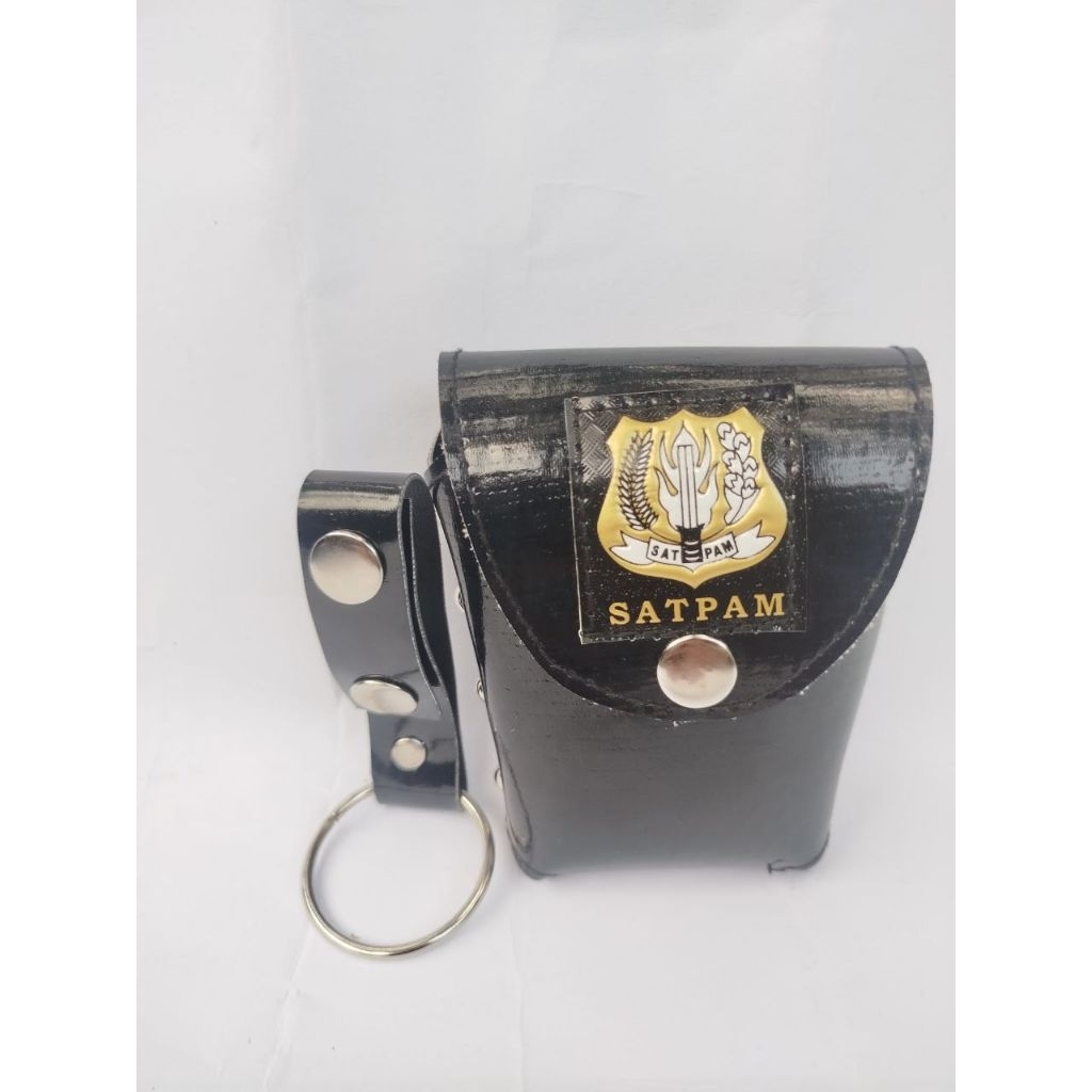 PAKET ATRIBUT SATPAM LOGO KUNING : SARUNG BORGOL, DAN RING TONGKAT BESI