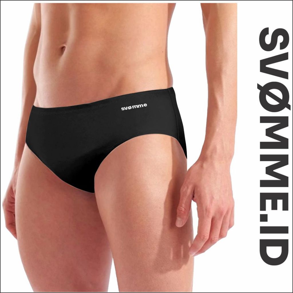 Svomme Swim Briefs - Celana Renang Pria - Celana Renang atlit - Celana Renang Segitiga - Hitam