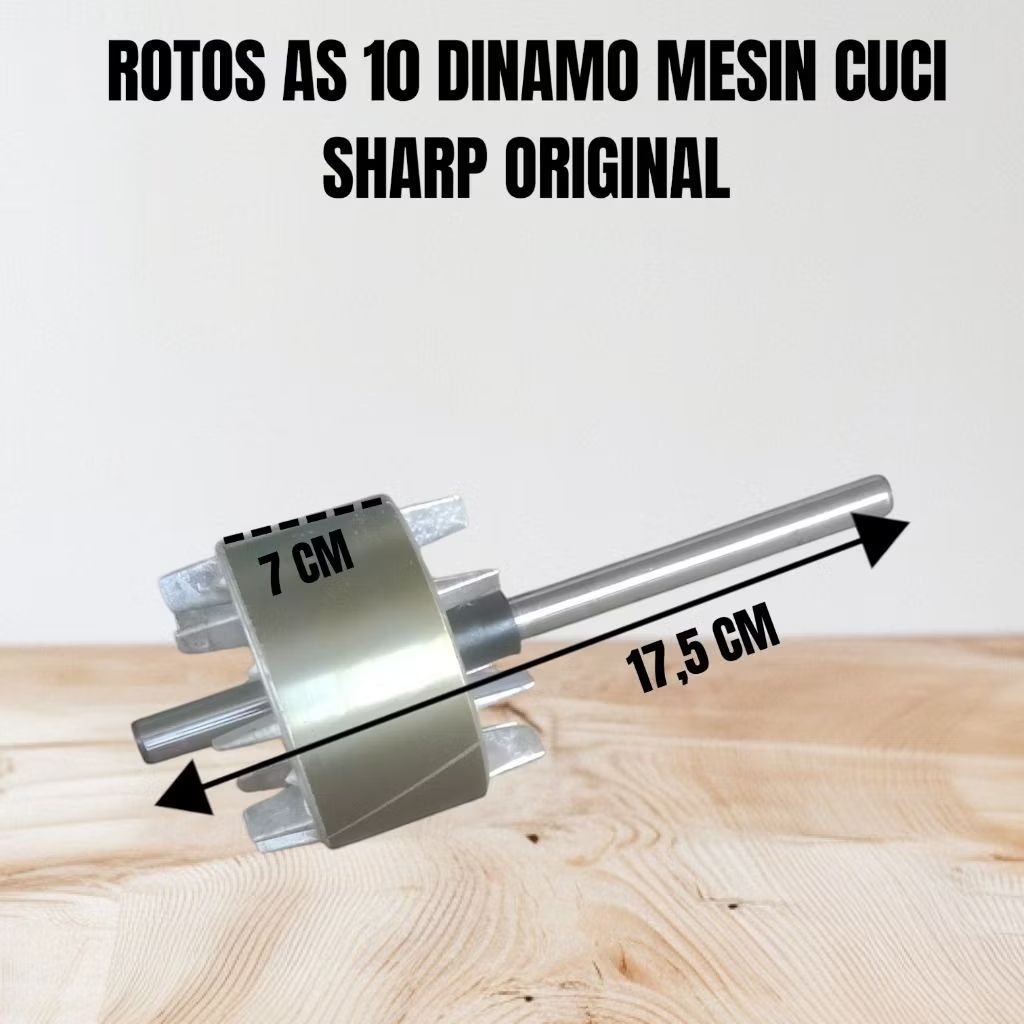 Rotor Dinamo Whas Mesin Cuci As 10/12 Mm Original