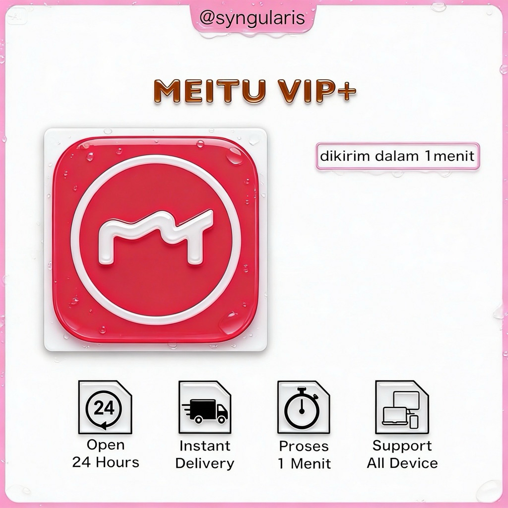 Meitu VIP+ | Meitu Pro | Meitu Premium | Meitu Fullpack | Support ios & android