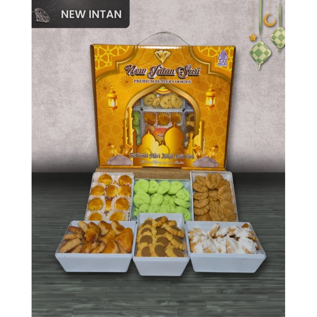 Paket kue lebaran 1 pak isi 6 kue - Parsel lebaran halal kue kering