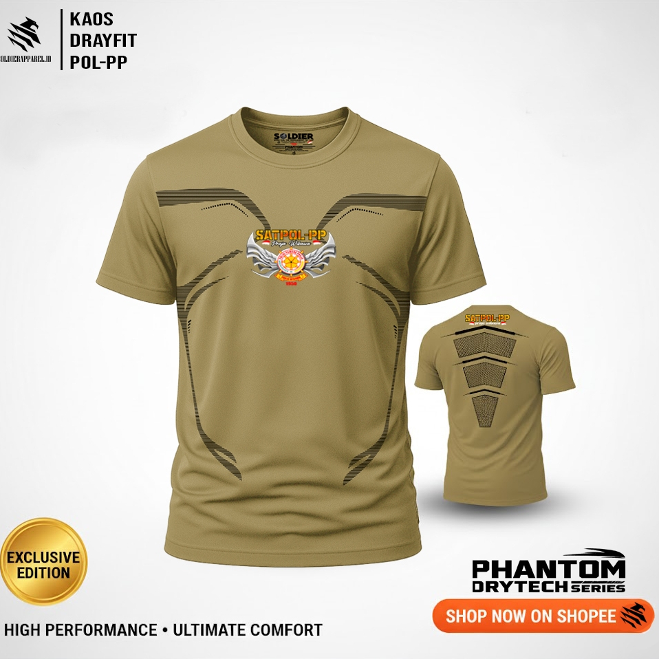 Kaos Dryfit Pol-pp – Phantom Series | Bahan Stretch Premium