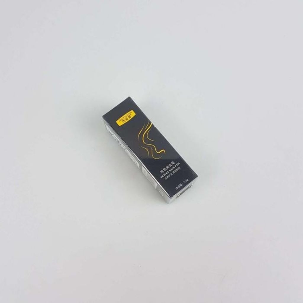 Lipstik Cat Rambut Uban Penghitam Bright Hair Dye Pen - Hitam