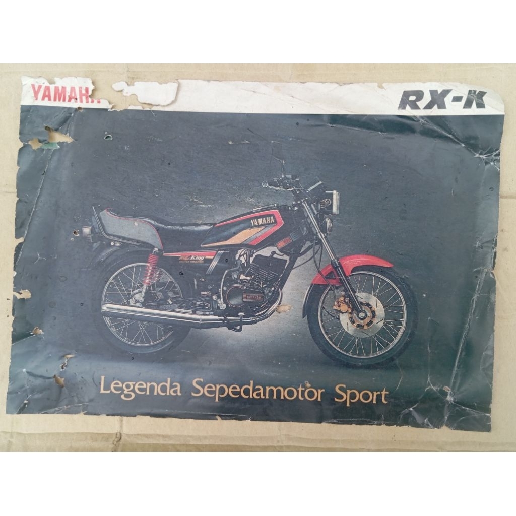 Poster brosur iklan Yamaha RX King Tahun 1992 bibir merah Original