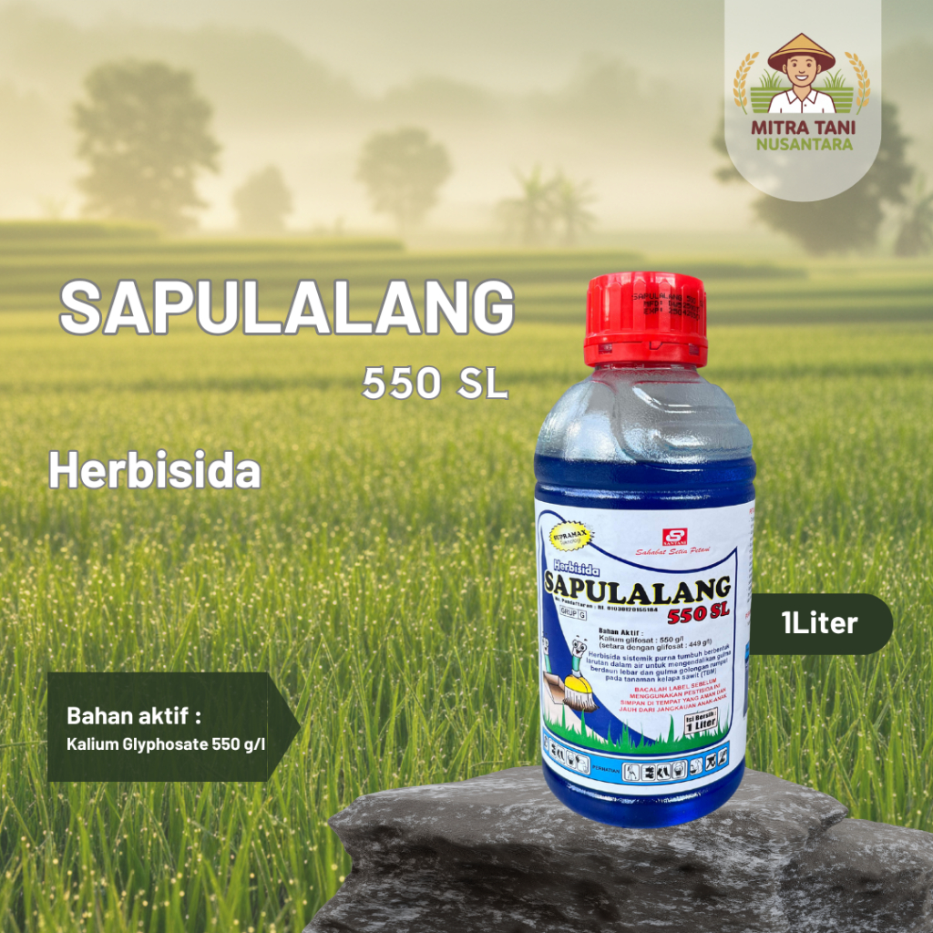 Herbisida Sapulalang 550 SL kemasan 1Liter - Pembasmi rumput dan ilalang