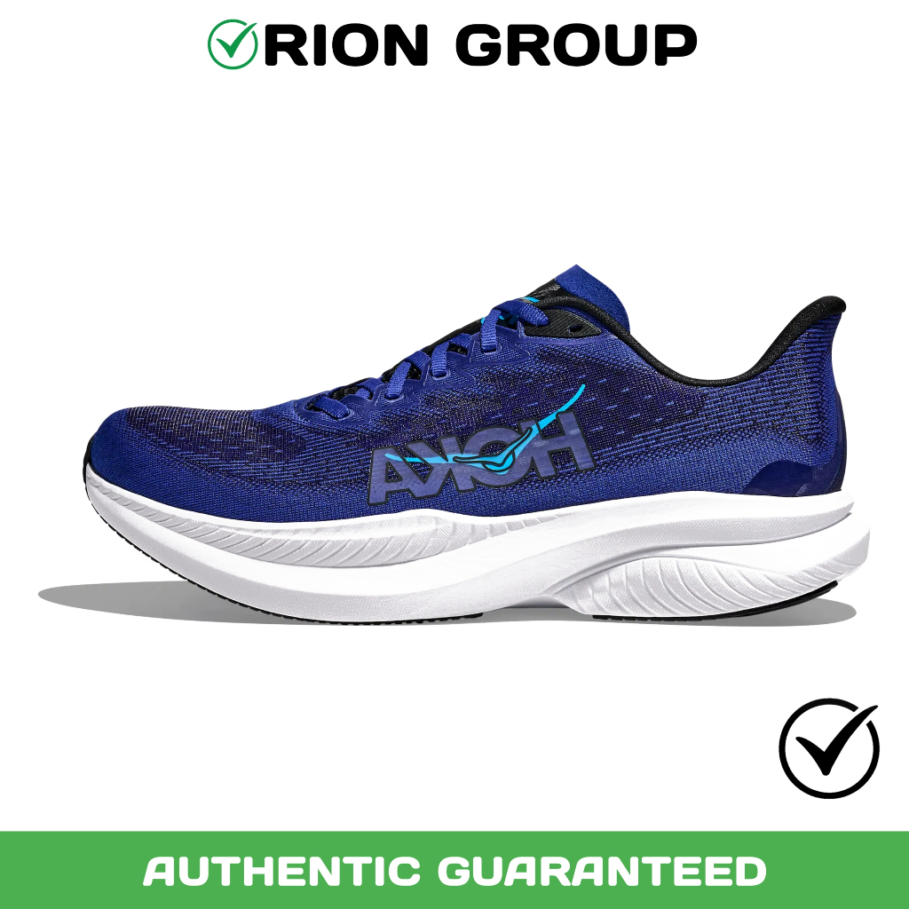 Sepatu Lari / Running Pria Wanita Hoka One One Match 6 Blue White Original