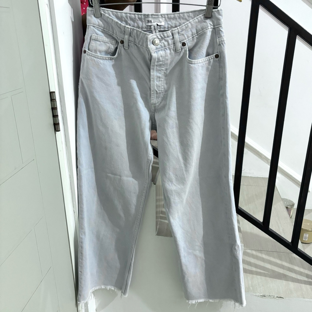 preloved Zara Straight Jeans the grunge pant