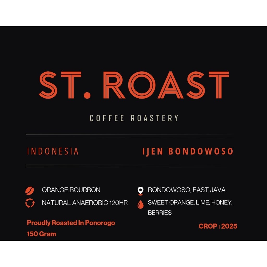 Ijen Bondowoso Orange Bourbon Natural Anaerob 120 HR
