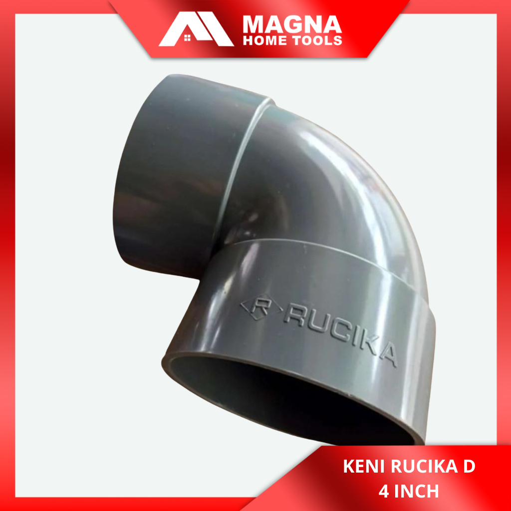 Knie Sambungan Pipa Rucika 4 inch D Keni Pipa PVC