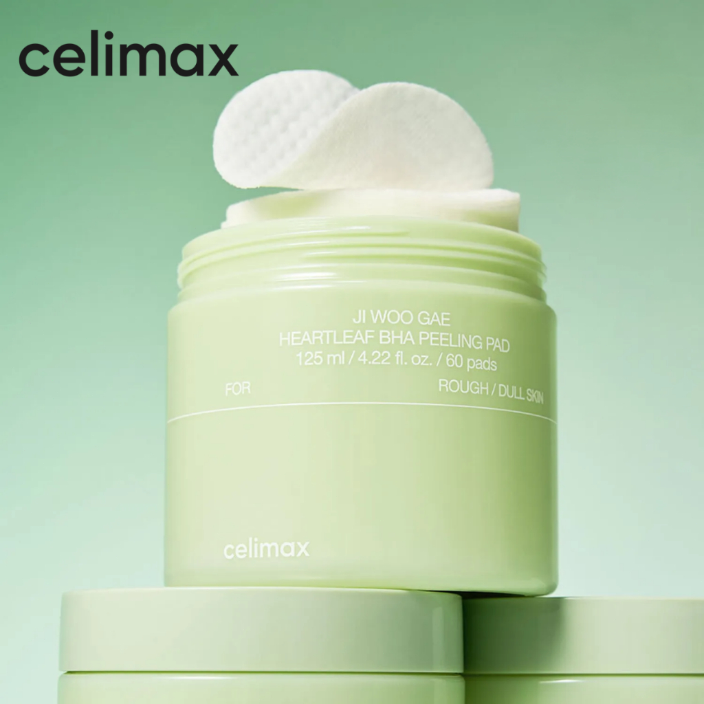 Celimax ONE STEP Body Brightening Pad 60ea / Celimax Jiwoogae Heartleaf BHA Peeling Pad 60 Pads