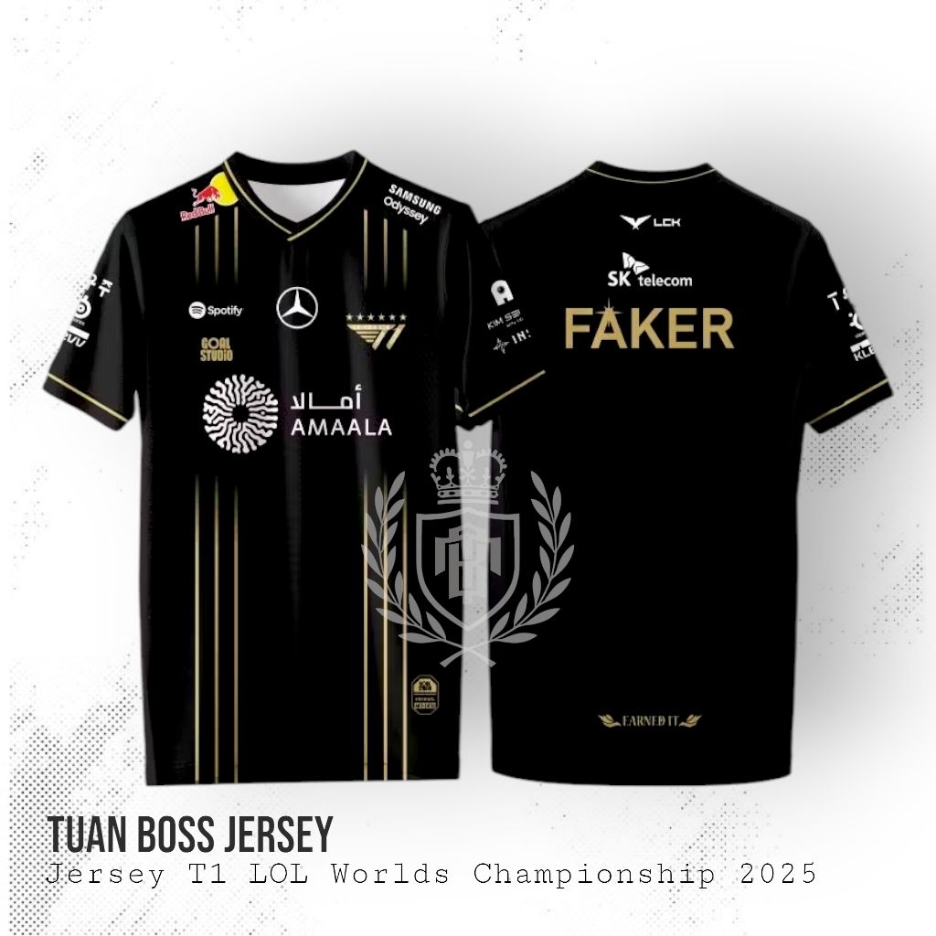 JERSEY GAMING T1 LOL WORLDS CHAMPIONSHIP 2026 | GRATIS NAMA DAN NOMOR PUNGGUNG | S-XXL