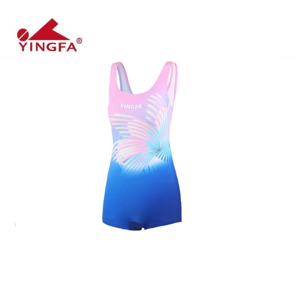 Yingfa swimsuit women's new one-piece flat angle high-end swimsuit conservative slimming plus size p