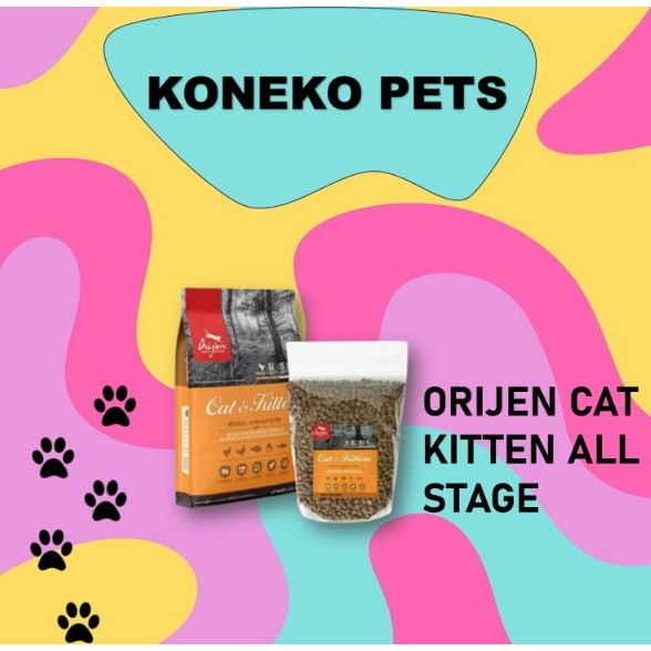 MAKANAN KUCING | ORIJEN CAT | ORIJEN CAT KITTEN ALL STAGE 800 GR REPACK