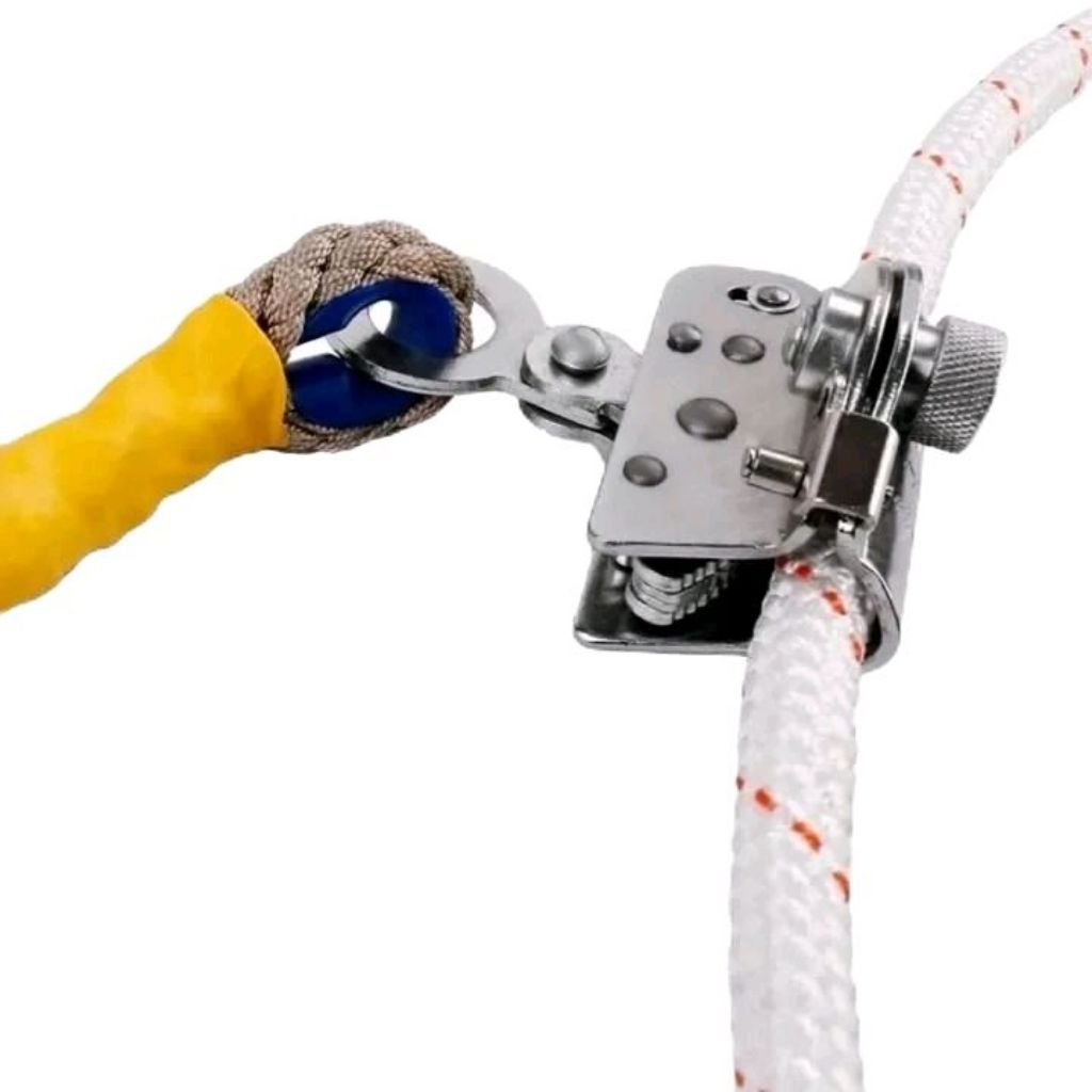 ROPE GRAB VERTICAL FALL ARRESTER / ALAT PANJAT TEBING / ALAT PENAHANAN JATUH ROPE LANYARD AUTO STOP 