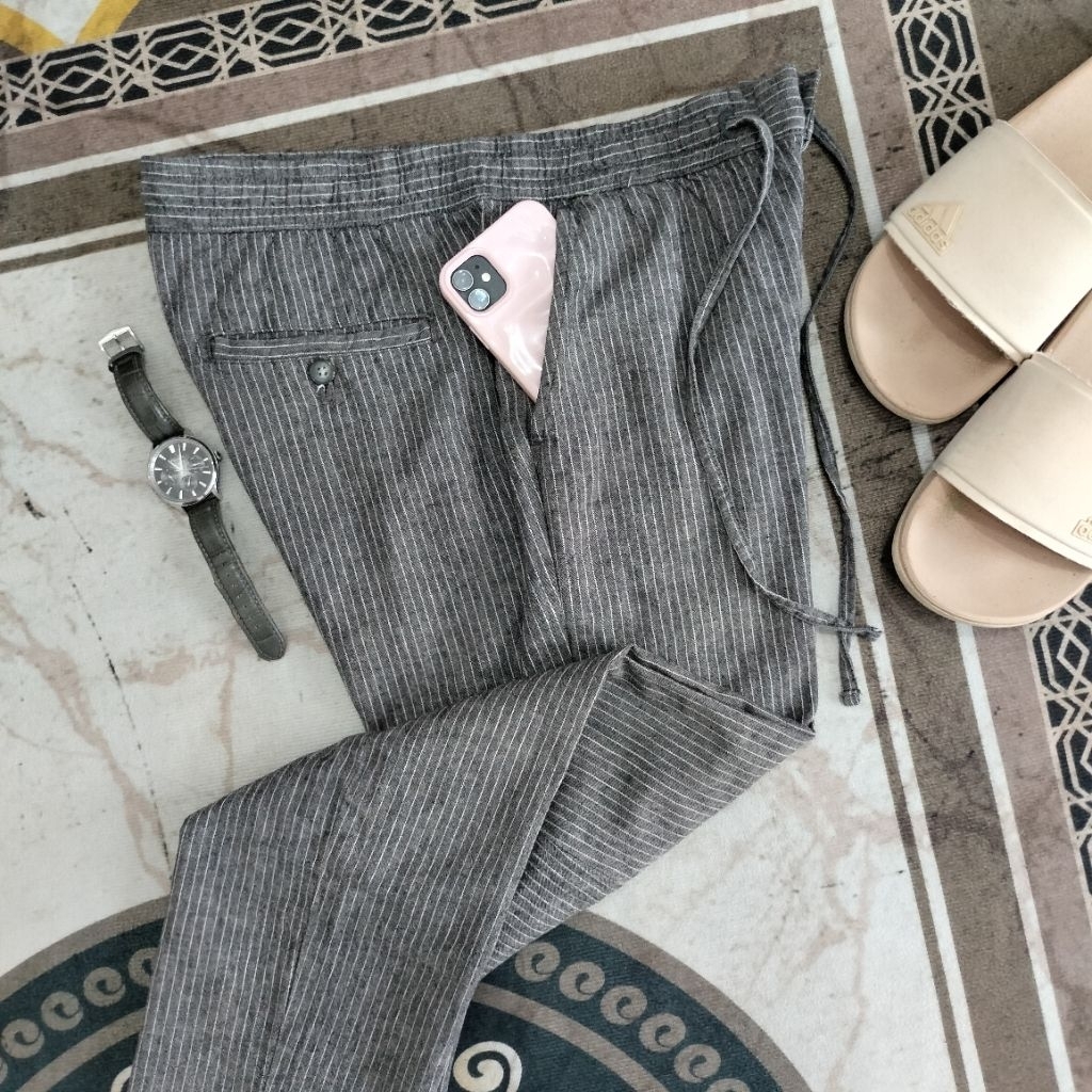celana panjang linen SPAO RELAXED