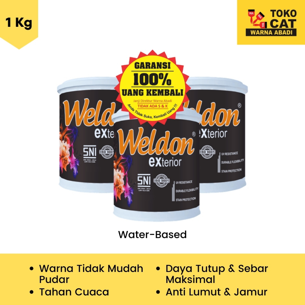 Cat Tembok Weldon Exterior 1 Kg