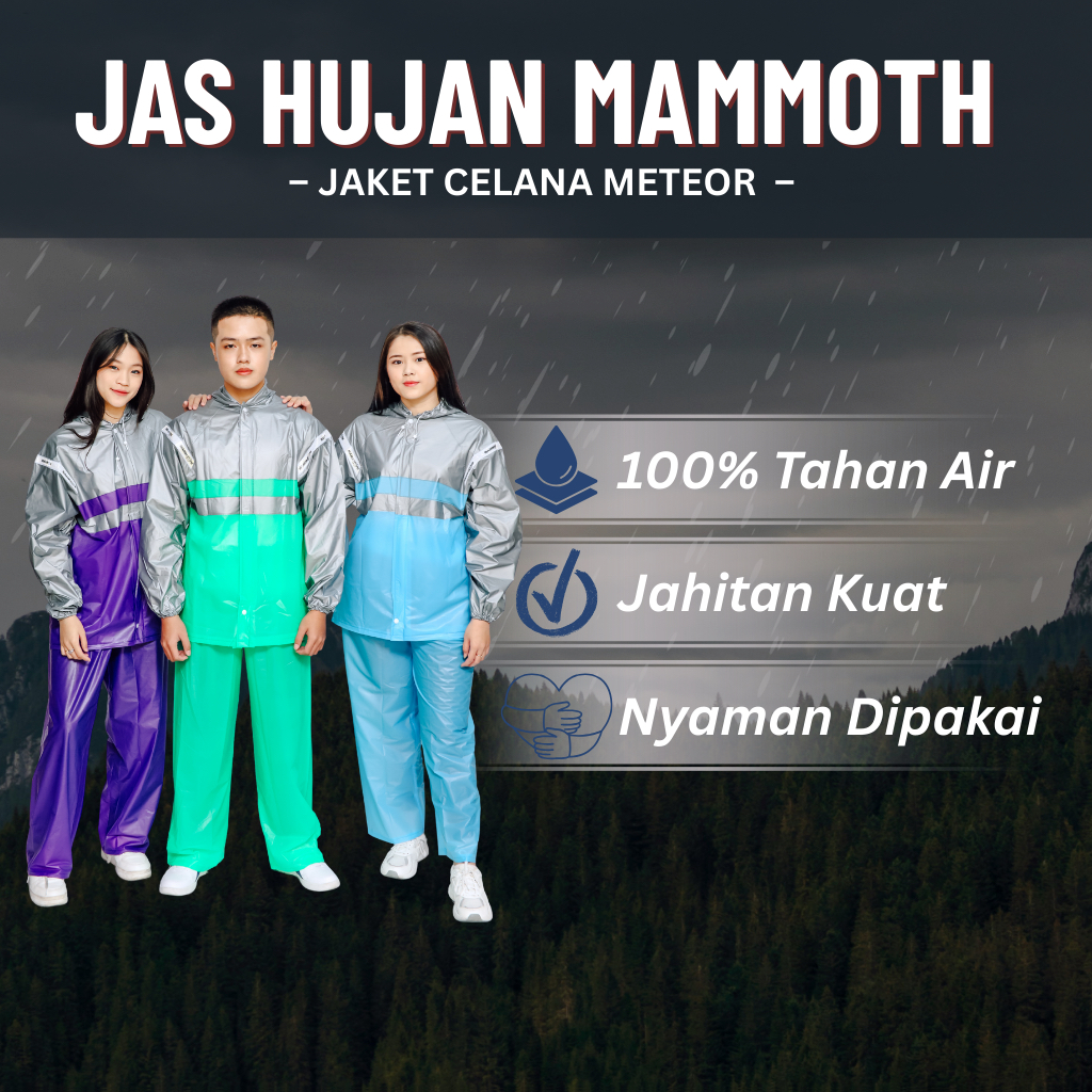 Jas Hujan Setelan Meteor Mammoth