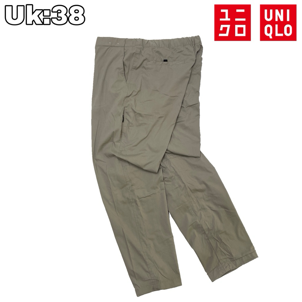 CG12 Celana Panjang Outdoor Uniqlo Heattech Cream 38 Long Pants Casual Sport Polar Hiking Pendaki Gu