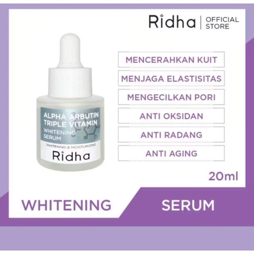 RIDHA WHITENING SERUM 20 ml