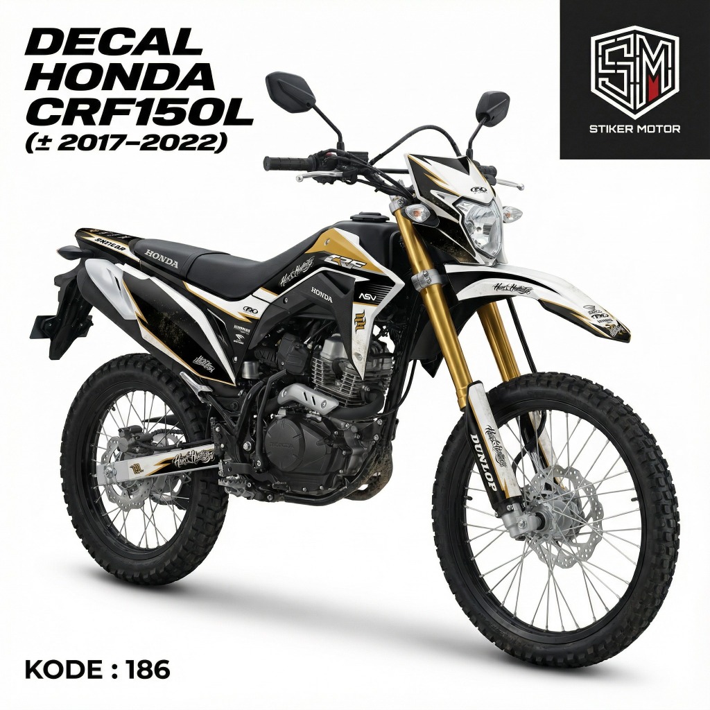 Decal CRF150L Full Body 2017-2022 – Lembaran Vinyl Tebal Untuk Modifikasi