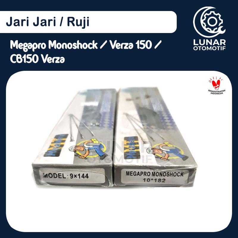 Ruji Jari Jari Spoke Chrome Baja Honda Megapro Monoshock CB 150 Verza Ring 17 144 / 182