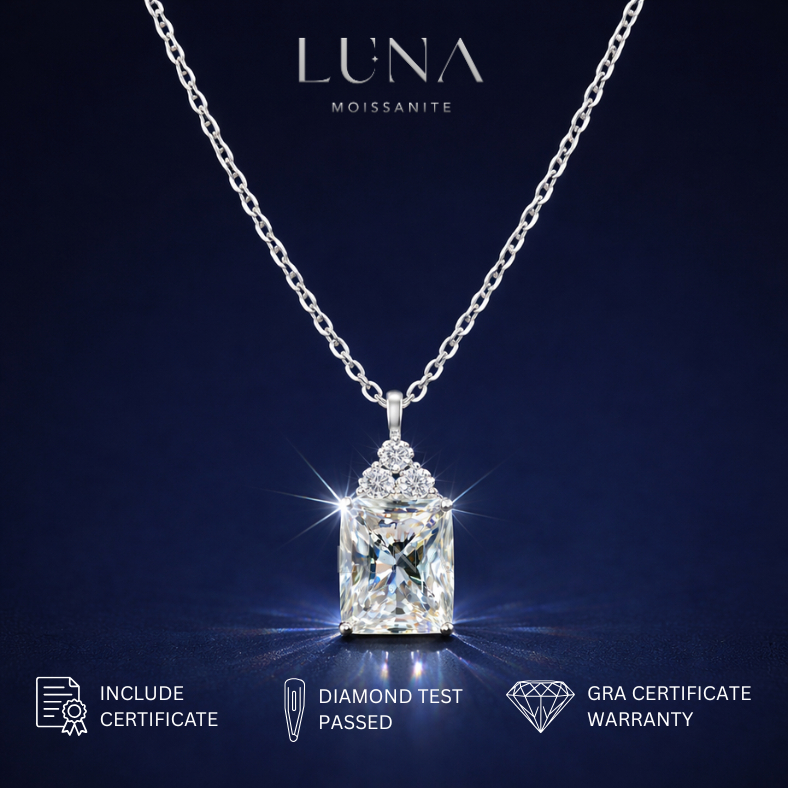 LUNA MOISSANITE MS-2508B / KALUNG WANITA / KALUNG SILVER / MOISSANITE ASLI