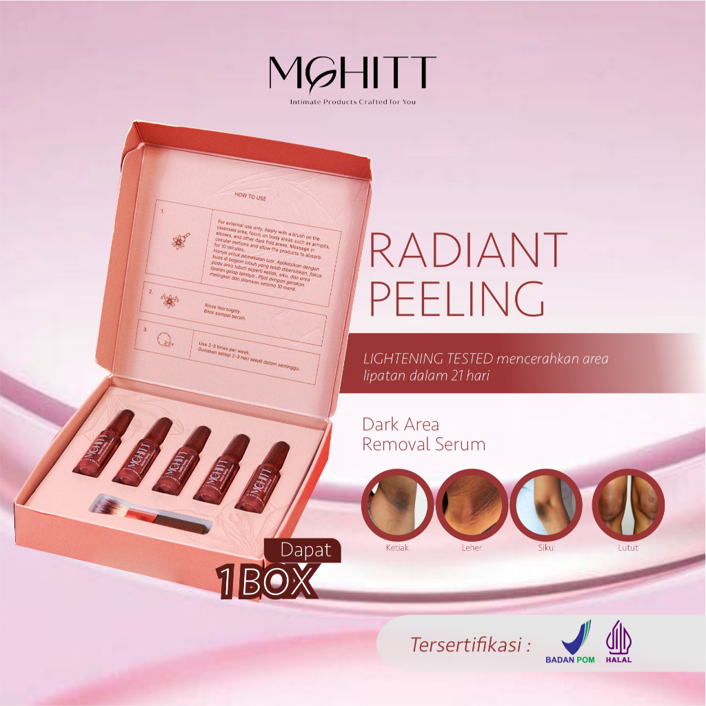 MGHITT Radiant Micro Peeling Untuk Mencerahkan Area Ketiak dan Lipatan Kewanitaan yang Gelap Perawat