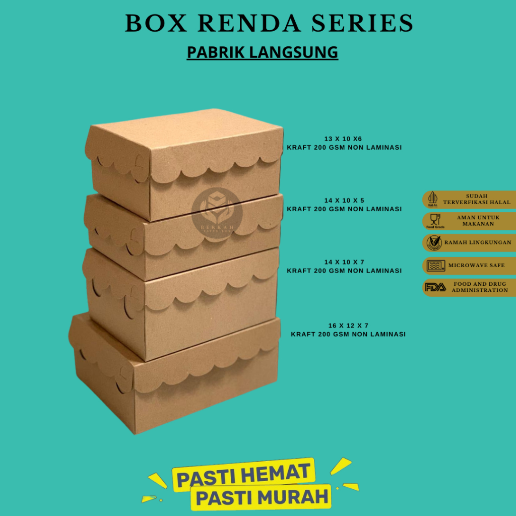 Dus Snack 10X14 Bahan 200 Gsm Snack Box 14x10 (BAR67K14-14X10X5)