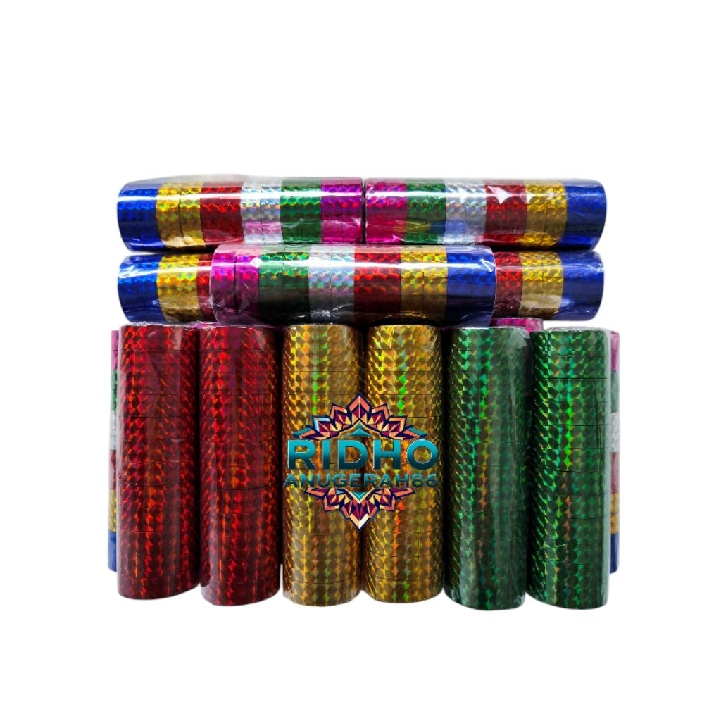 (isi 12pcs)isolasi toples lebaran/solasi toples hampers idul fitri/solatip toples 12mm ( P 14 M)