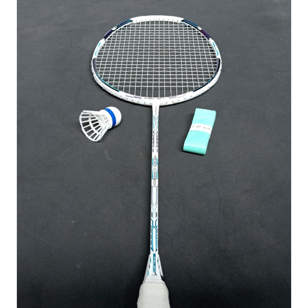 Raket badminton bekas second original felet aero carbon