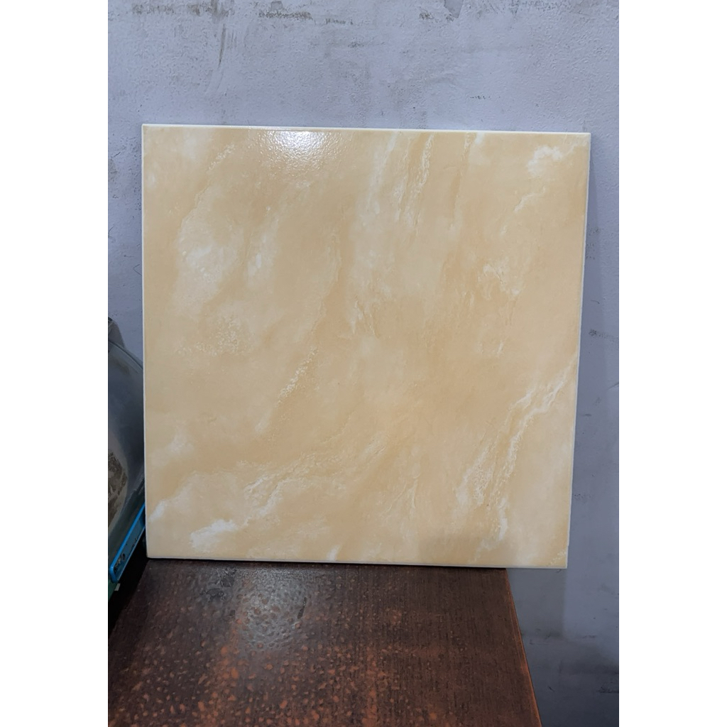 KERAMIK LANTAI 40x40 KW 2 MULIA ACCURA HESTIA BEIGE PRO GRADE GLAZED TILE
