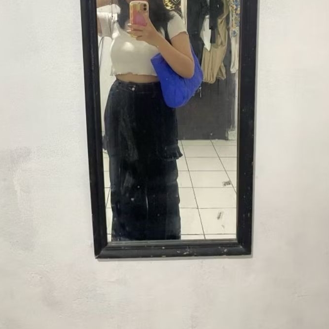 Cargo Jeans Hitam Jiniso (Preloved)