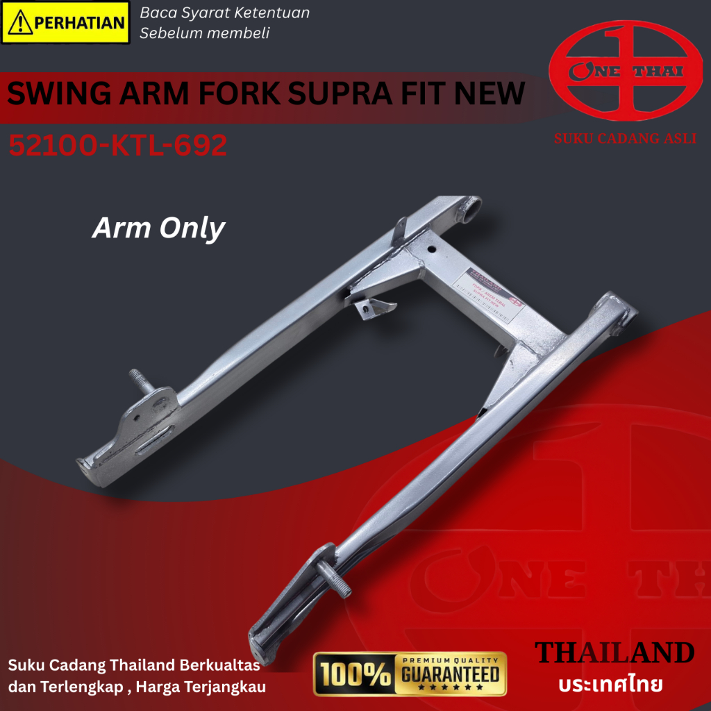 ONETHAI Swing Arm Motor KTL Honda Supra Fit New Garpu Belakang Revo Karisma Fork Arm Supra X