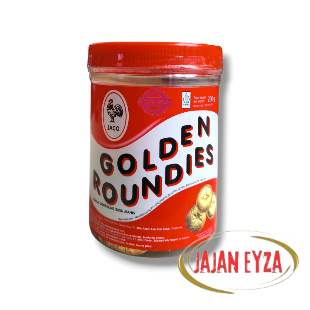 GOLDEN ROUNDIES AYAM JAGO COKELAT KOIN 200gram