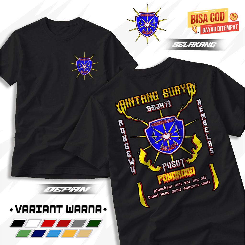 KIM - KAOS BINTANG SURYA SEJATI - BAJU PERGURUAN BINTANG SURYA - COCOK UNTUK PRIA DAN WANITA