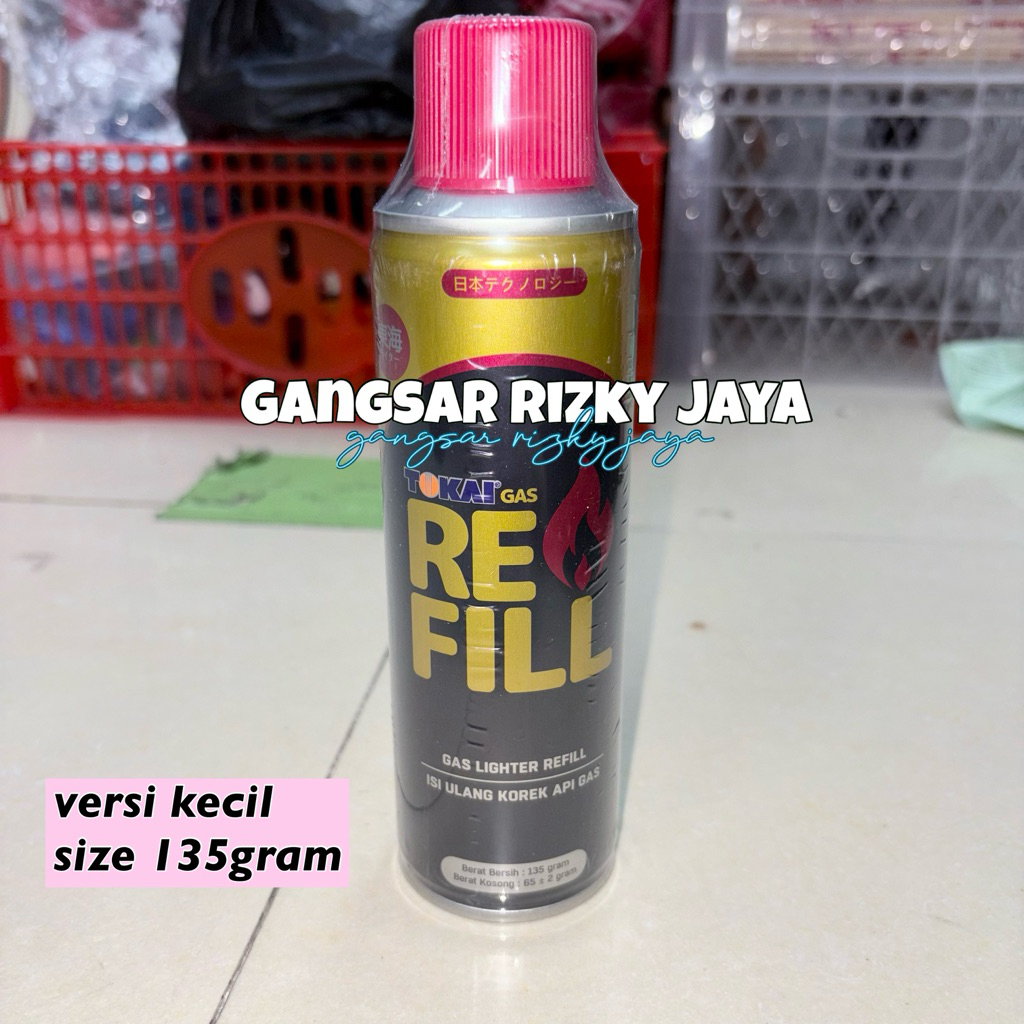 gas isi ulang korek api TOKAI REFILL KECIL 135GRAM