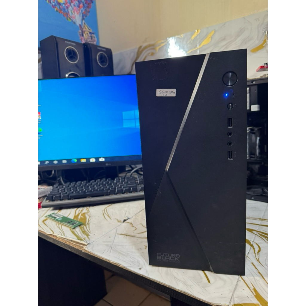 paket pc gen 10,motherboard asus prime h410k-k,processor g6400,ram 4gb,hdd 500gb