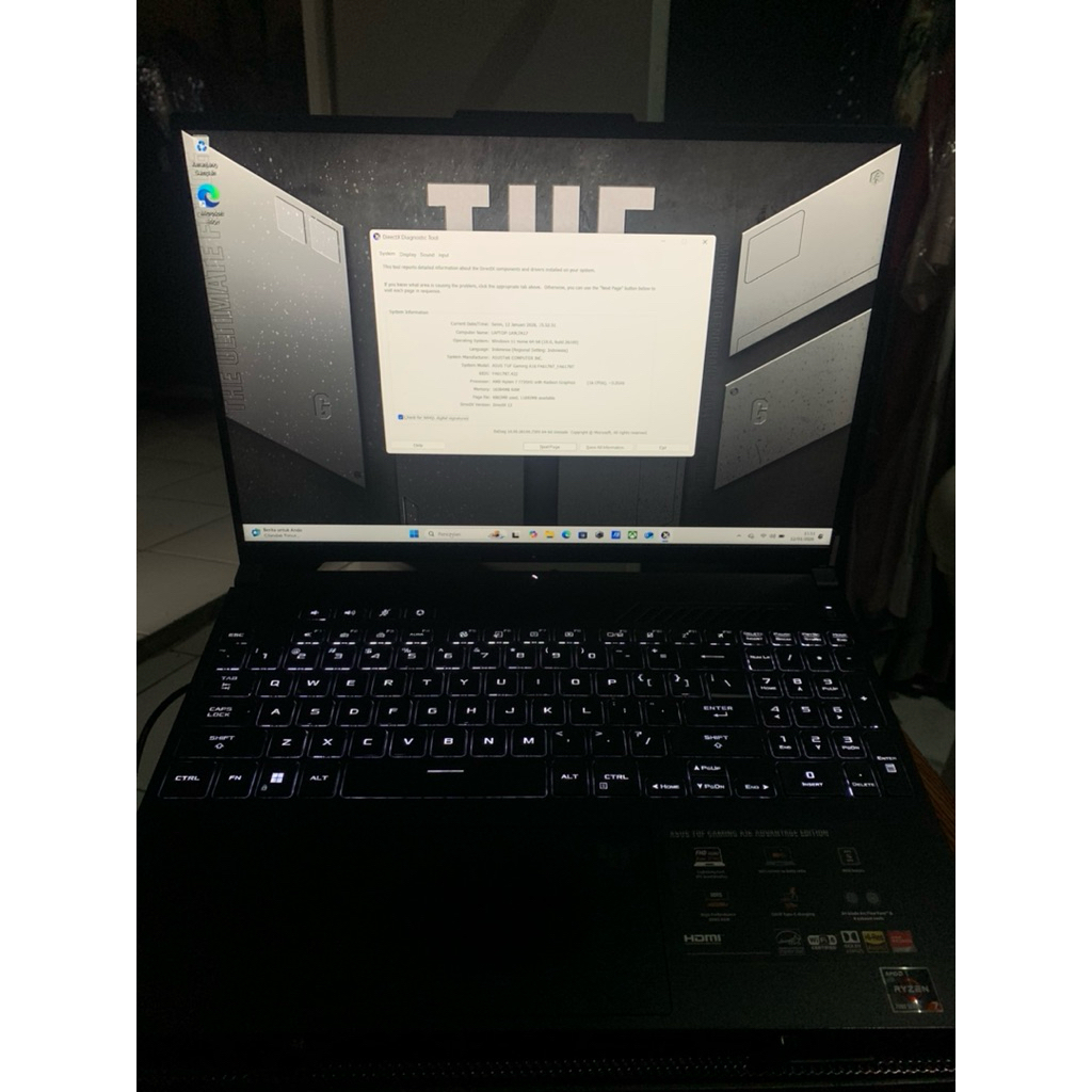 laptop asus tuf fa617nt ryzen 7 setara rtx 4060