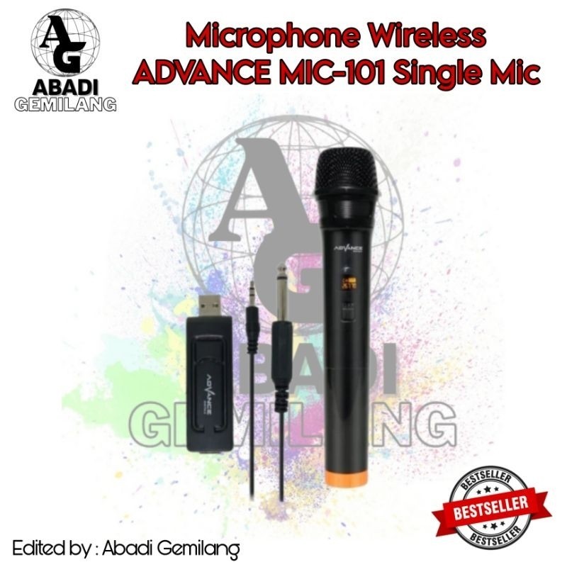 Microphone Wireless ADVANCE MIC-101 Single Mic/Mic Advance MIC 101