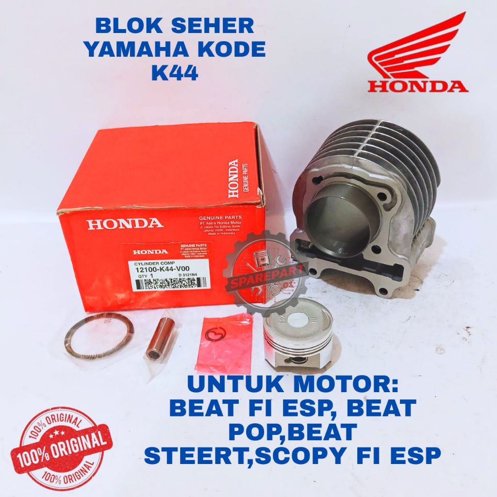 BLOK SEHER ORIGINAL HONDA KODE K44 BEAT, BLOK SEHER BEAT FI ESP, BLOK SEHER BEAT POP, BLOK SEHER BEA
