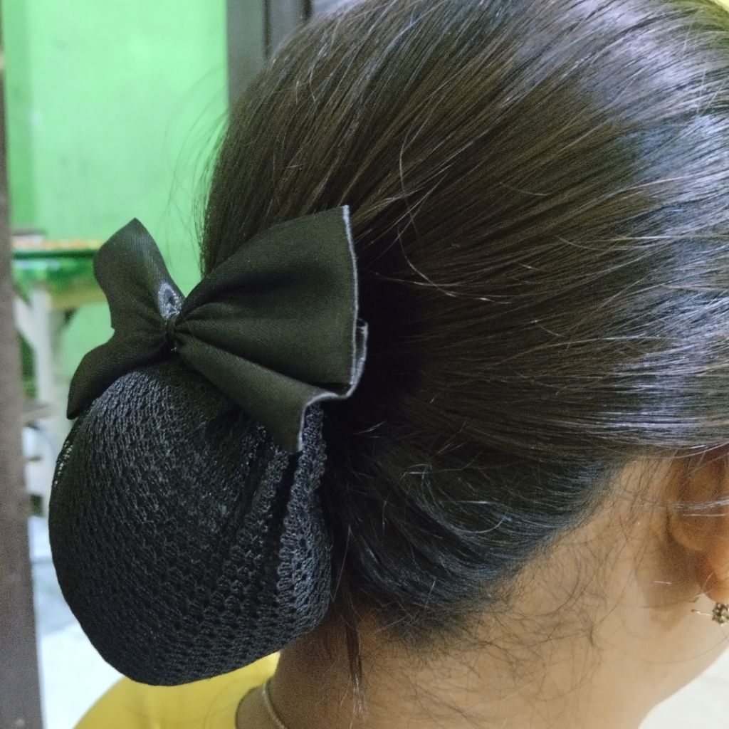 Harnet Rambut Jepitan Cepol Pita Korea sanggul polos ukuran dewasa, anak, remaja