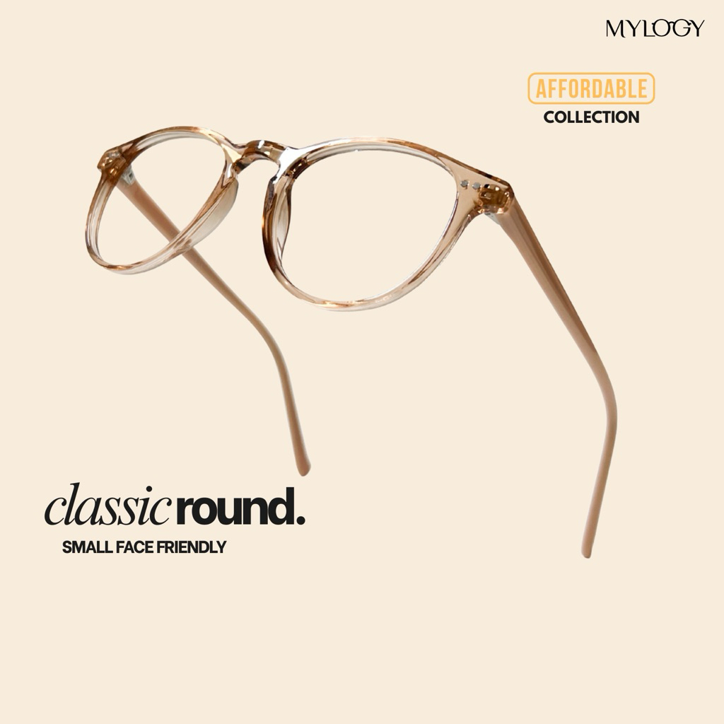 MYLOGY - PINE | Frame Kacamata Bulat | Kacamata Minus / Plus / Silinder Unisex Pria dan Wanita