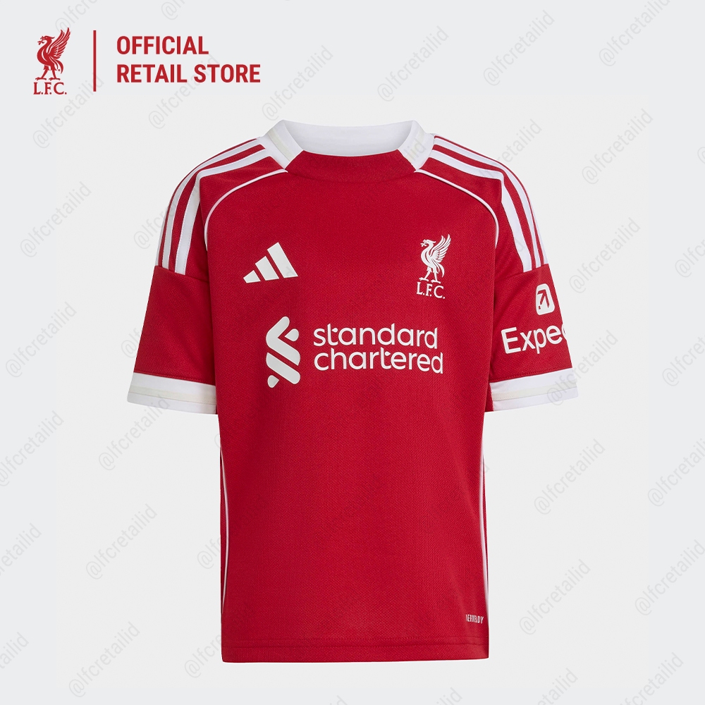 [Home] Liverpool FC adidas 25/26 Mini Kit Kids  - Official LFC One Set Original Anak
