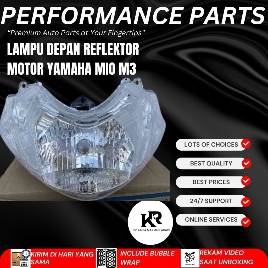 WIN - LAMPU DEPAN REFLEKTOR MOTOR YAMAHA MIO M3 / YAMAHA MIO Z 125 2014 2015 2016 2017