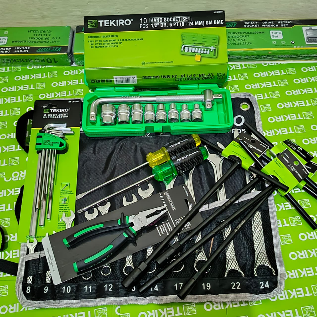 PAKET LENGKAP kunci bengkel tekiro full set tekiro / Alat Bengkel Lengkap TEKIRO / Tools Set / Kunci