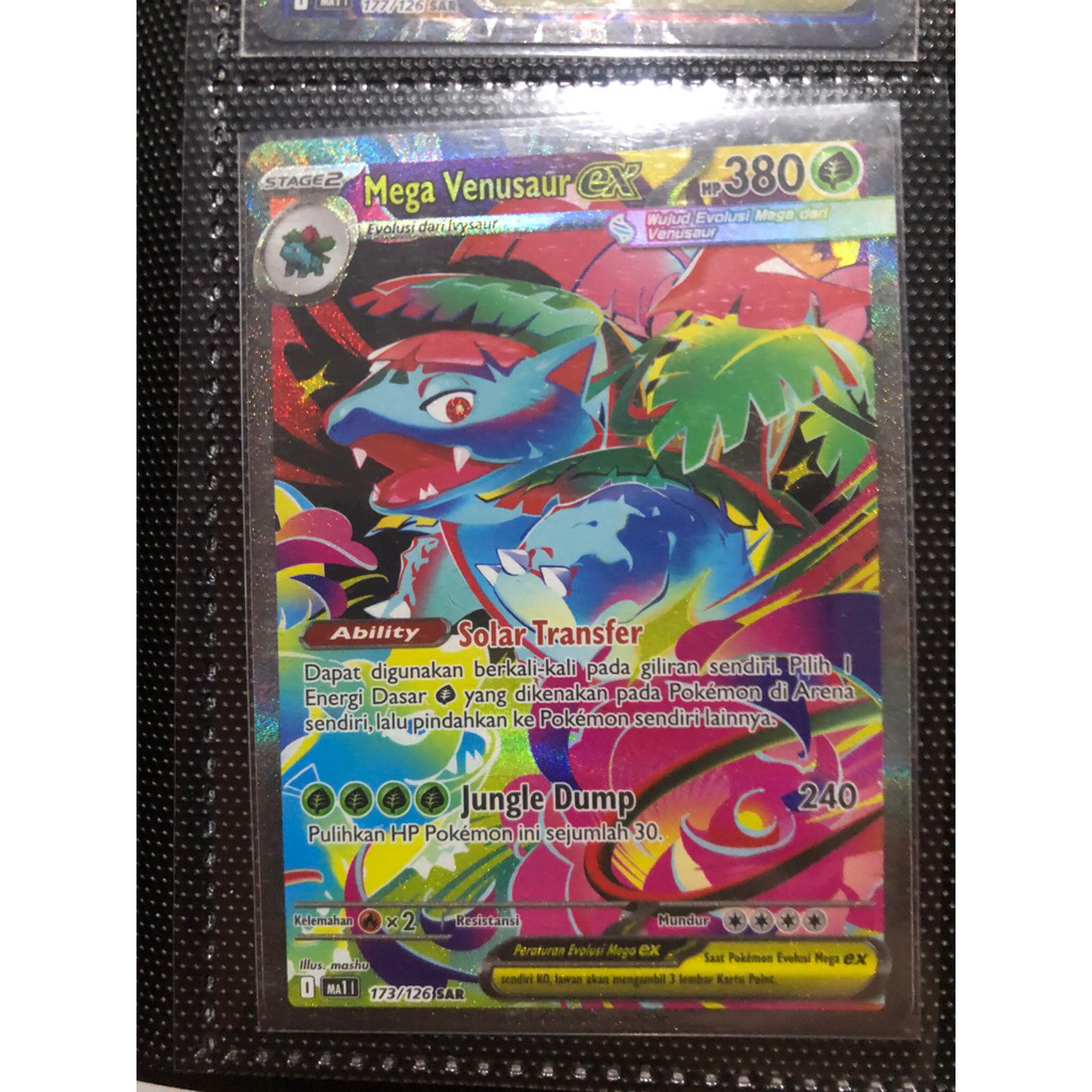 MEGA VENUSAUR EX SAR, POKEMON TCG INDONESIA