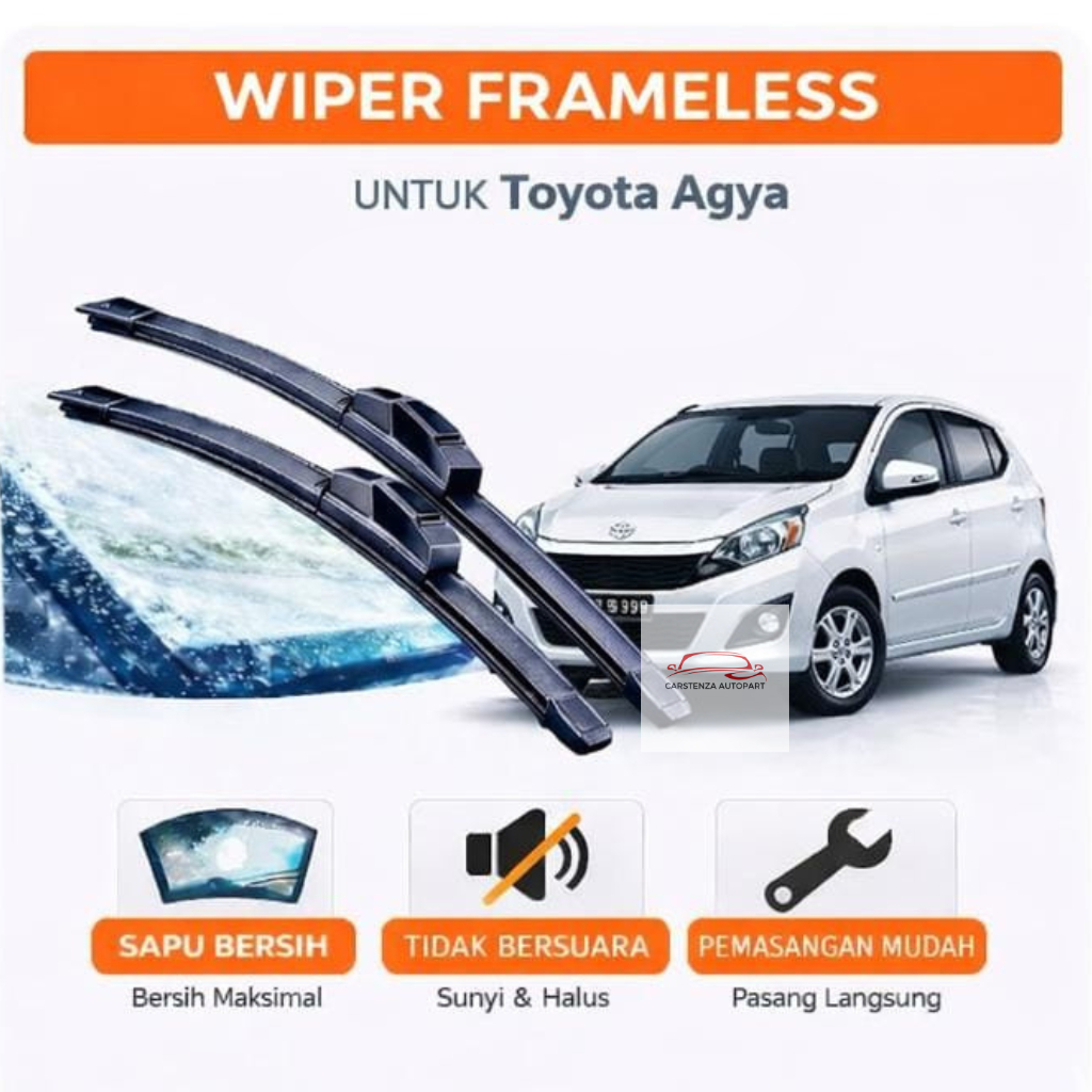 Wiper Frameless Agya Wiper Agya Depan 1 Set
